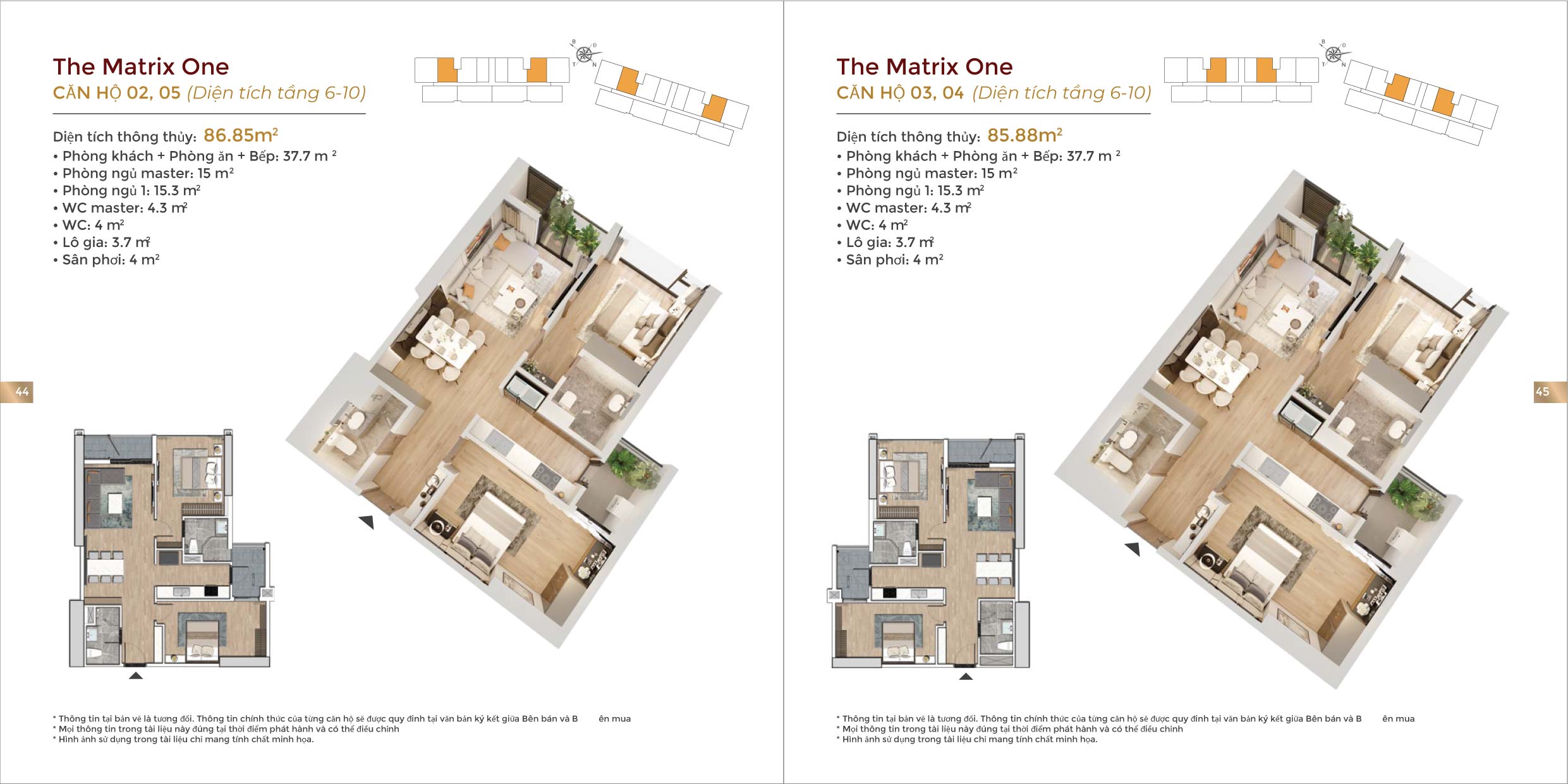 Sample design of 2 bedroom apartment in The Matrix One
