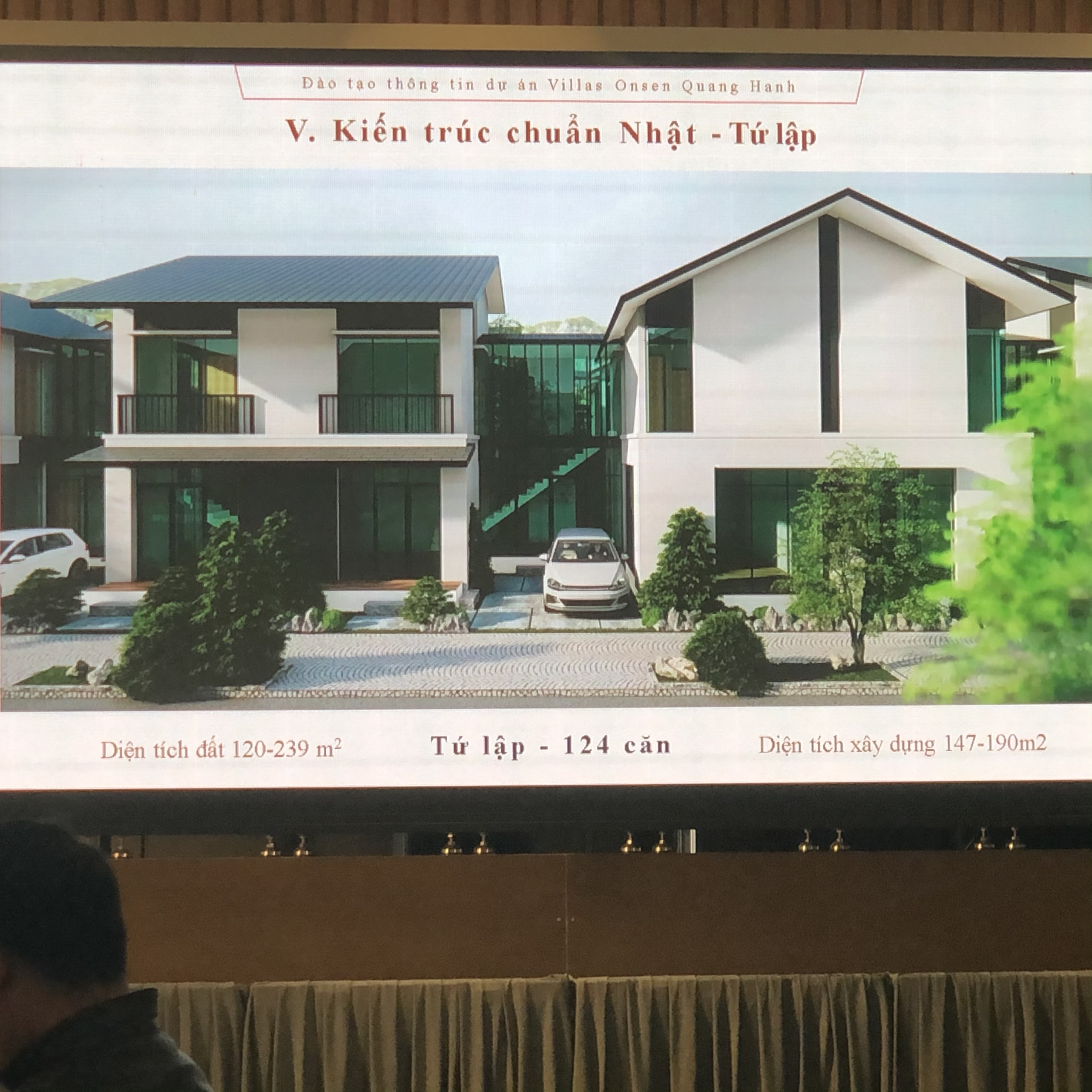 Phối cảnh biệt thự tứ lập Villas Onsen Quang Hanh
