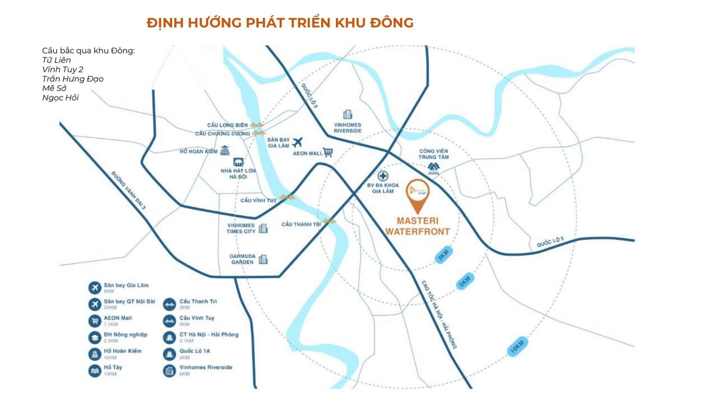 Vị trí KIM CƯƠNG của Masteri Waterfront tại khu Đông Hà Nội