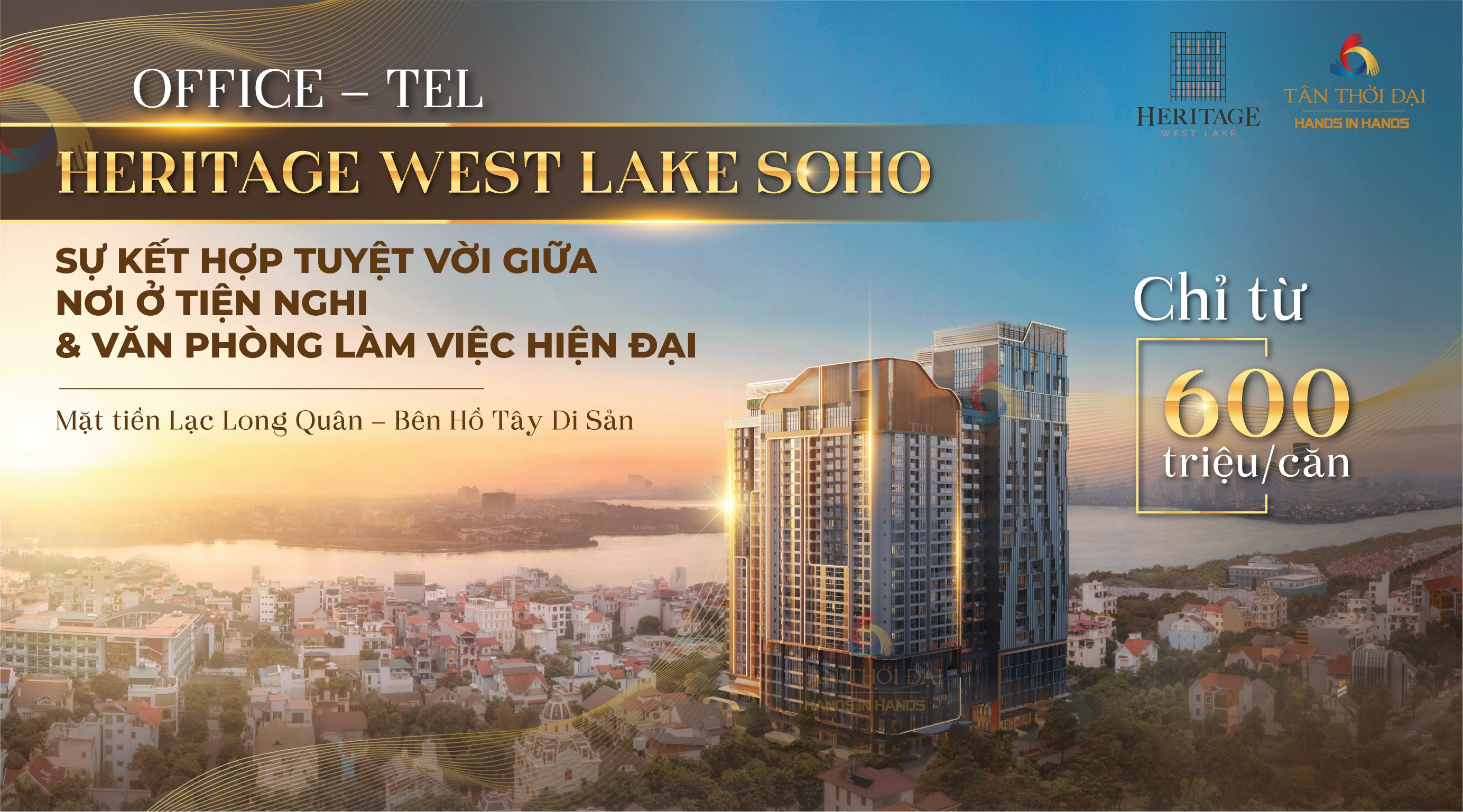 Officetel  Heritage West Lake Soho - Sự kết hợp hoàn hảo giữa ở và làm văn phòng