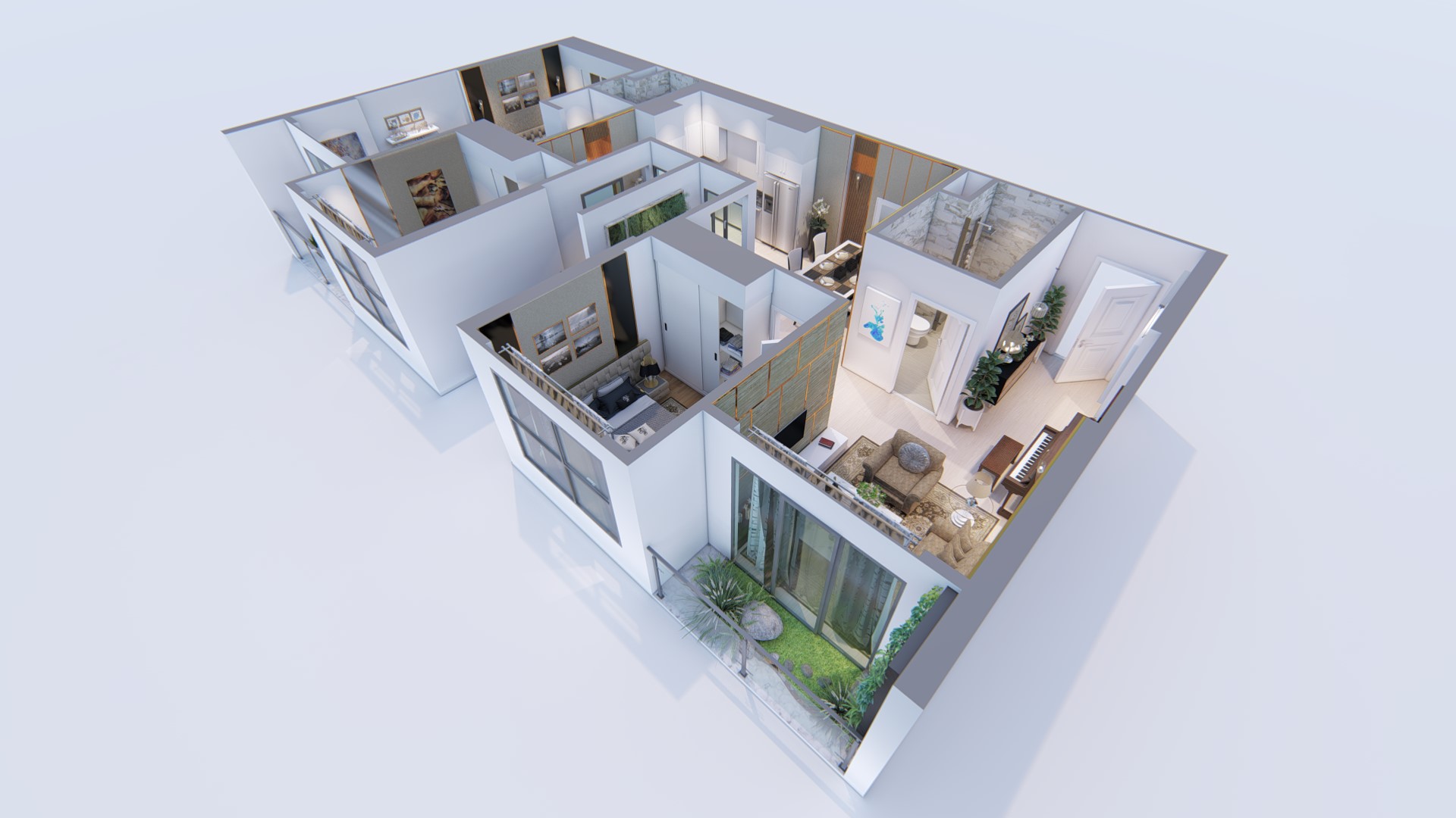 CĂN HỘ GHÉP THÔNG TRÊN 100M2 - XU HƯỚNG CHO GIA ĐÌNH ĐA THẾ HỆ