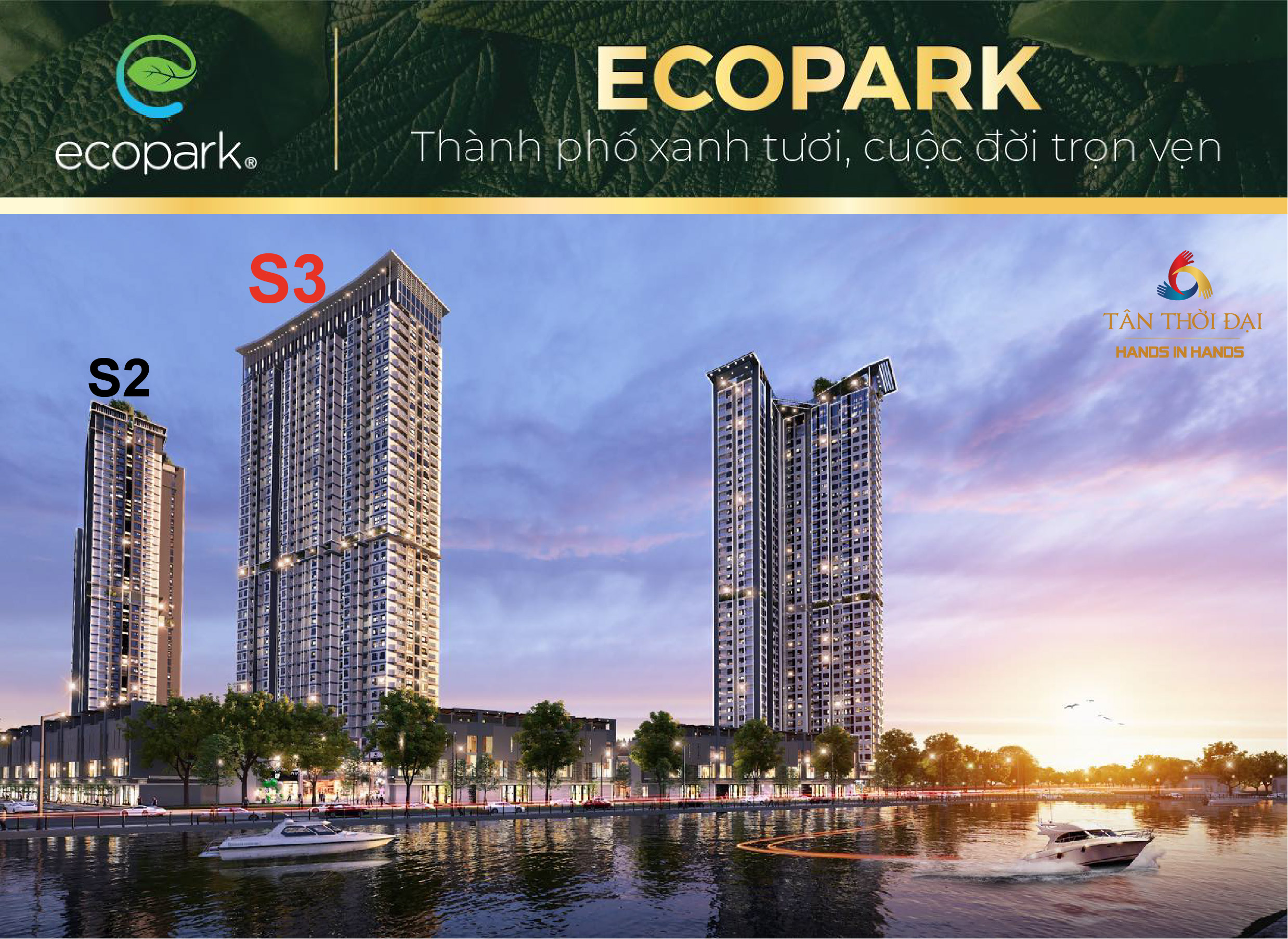 Vị trí chi tiết toà S3 Ecopark Sky Oasis 