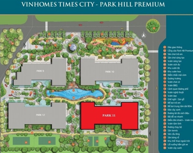 Tòa Park 11 Times City Park Hill Premium