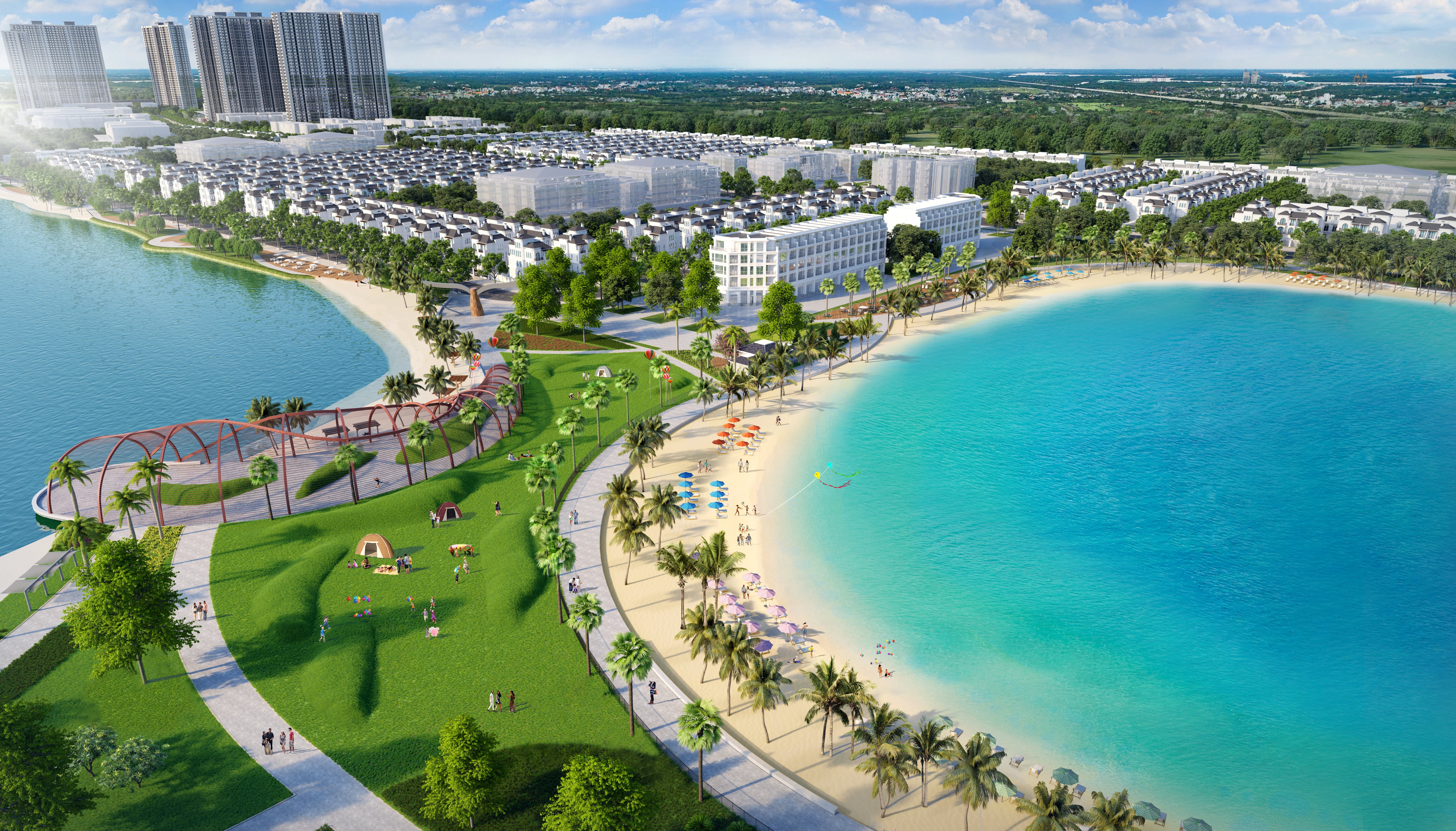 Hồ nước mặn Vinhomes Ocean Park dự án, tiện ích đẳng cấp