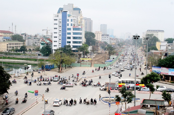 Đoạn đường trường Chinh vẫn đang được xây dựng