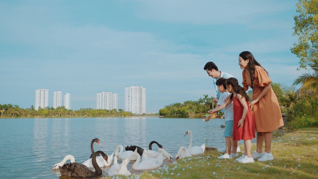 Ngắm hồ Thiên Nga trong chiều tà - Vui chơi bên gia đình tại Ecopark 